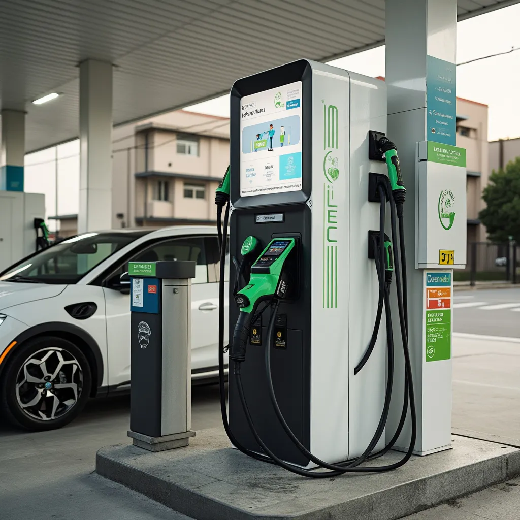 Estación de carga para vehículos eléctricos en Argentina